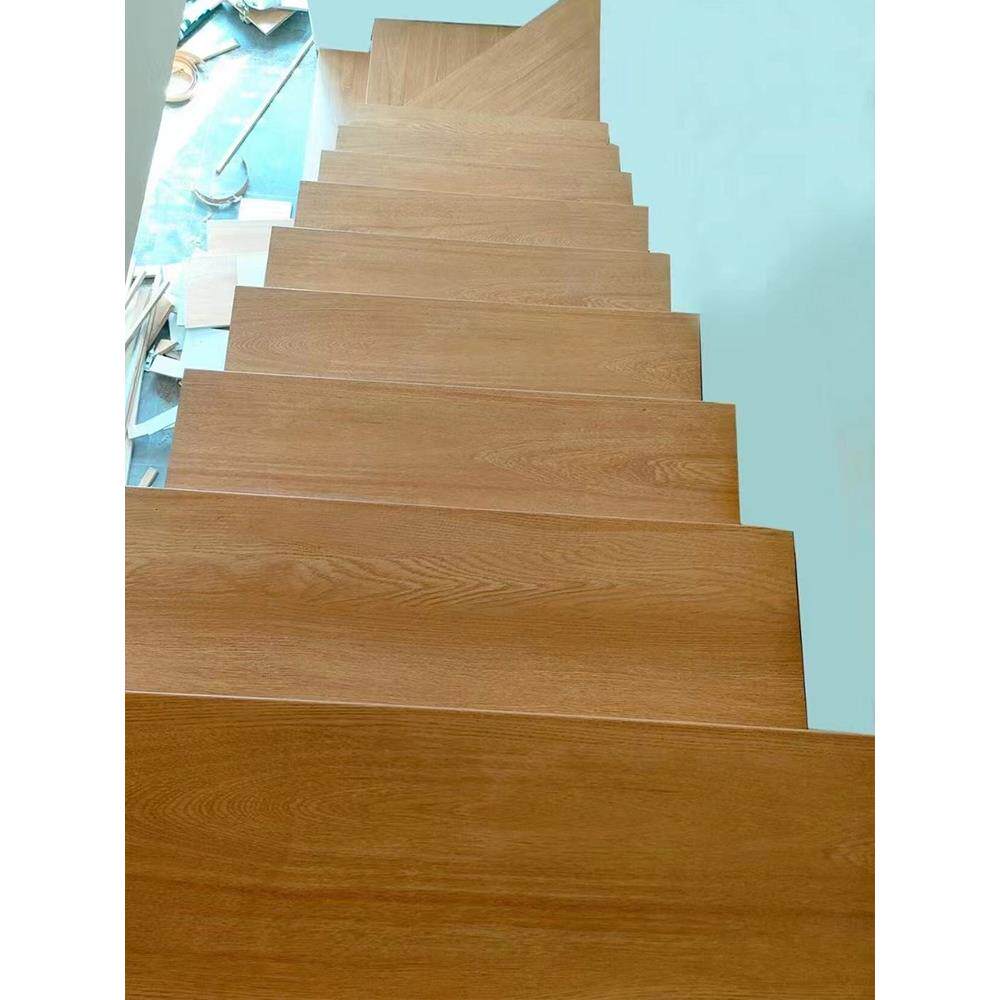 强实木多层化木复合楼梯踏步876板工程用皮楼家梯台阶踏板木地板