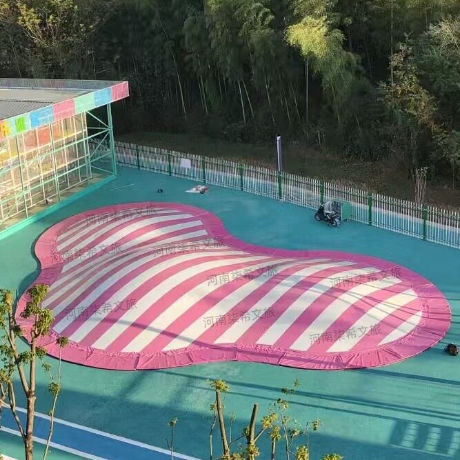 蹦蹦云钢架移动休闲款室内弹跳床游乐园商场可移动