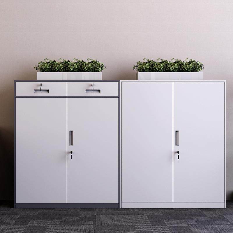 直销制文件柜办矮柜桌边柜侧钢公柜柜储21541物隔断柜铁皮柜白色