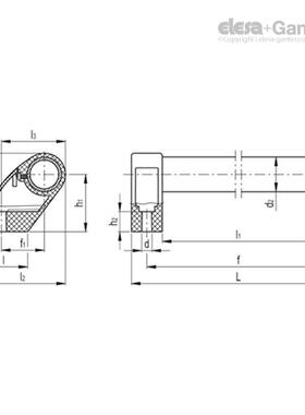 EleNsaGanter伊莉莎-冈特U置型手柄M.1053CLEA偏QTC型管状手柄