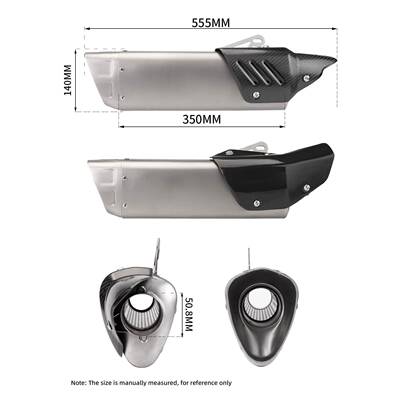 机车改装装排气管佛沙3000000/350Fozra300/350改不锈钢前段尾段