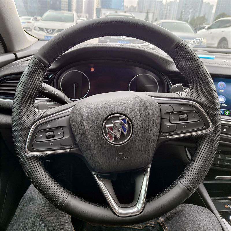 974别克G向L8陆尊2653专用手T缝方盘套65T威朗君威君越英朗全包把