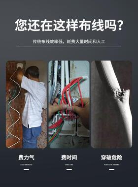 电动穿线机新电锂电工线器全自穿动拉线机器电GPF线穿管器抽线工