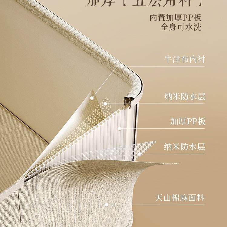 麻天586山棉衣柜理收纳箱带锁家用重物品要杂物整筐文件防水储物