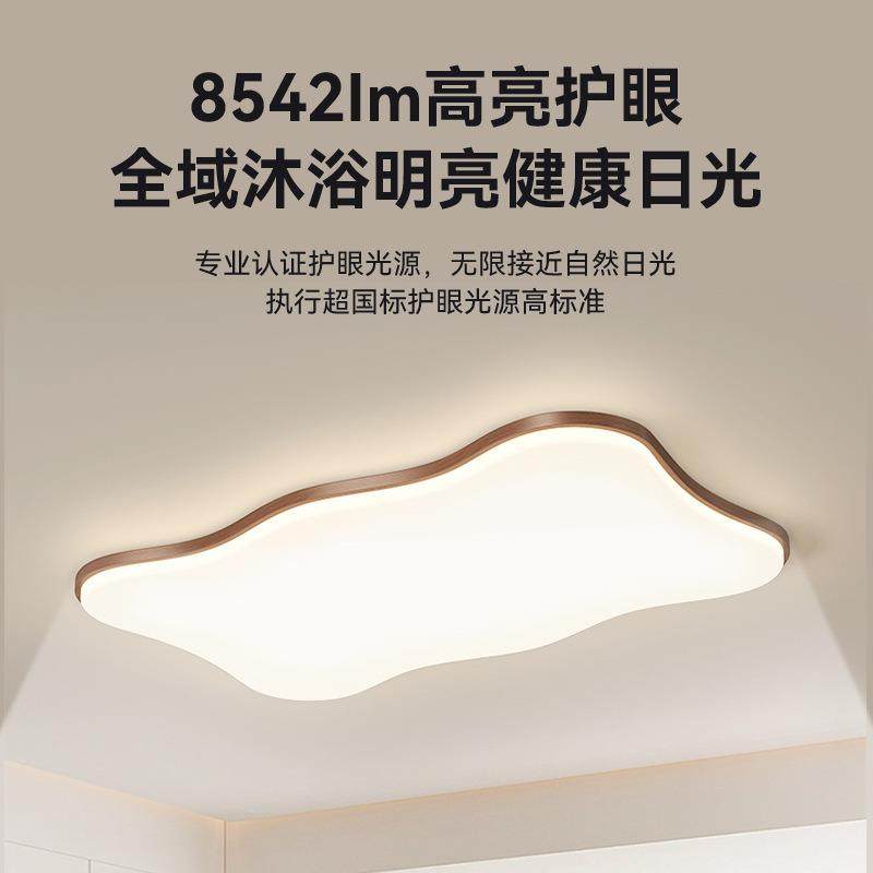 新中长护薄方形客28777厅吸顶灯中古风超现式代简约全光谱波浪眼,家装灯饰光源,客厅吸顶灯,淘宝优惠券,粉丝福利购,淘宝优惠卷