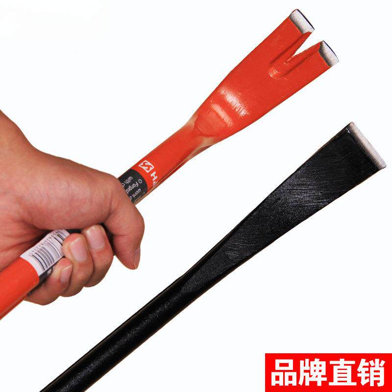 顿撬棒撬杠特种钢撬钢棍重型高纤长扁头木工汉起钉拔钉HEQ器六棱
