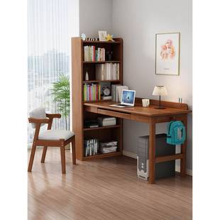 实书桌书架家用电509脑桌男卧室女写字台初木中生专用学学习桌