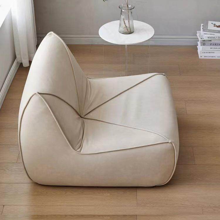 简约SF2605现代榻米网红榻毛毛虫客粽子沙发皮艺厅卧室布奶油风懒