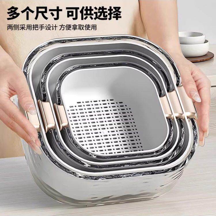 10947德国EA双层洗菜盆家客茶厅几沥水篮厨房果盘果盘菜水篮用子
