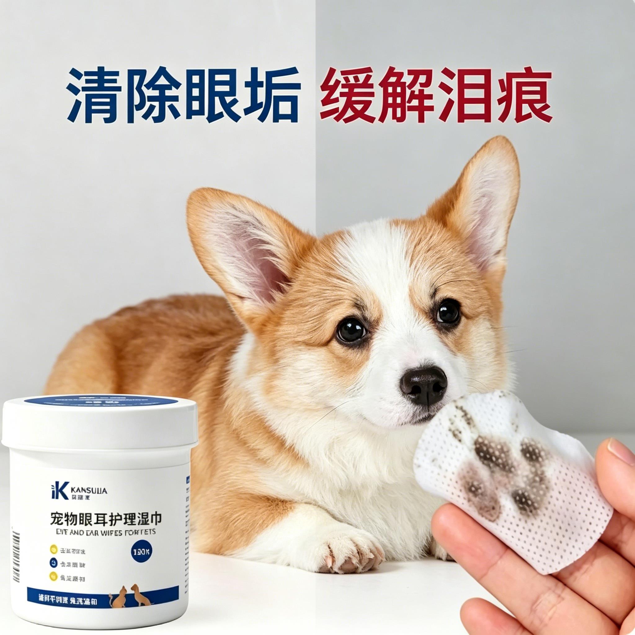 宠物眼部湿巾宠物比熊泪痕用品狗狗专用博美泪痕清洁湿巾