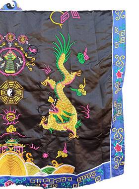 士道用品道道05666袍龙龙缎布双龙降衣法衣高功衣士双服装道袍双