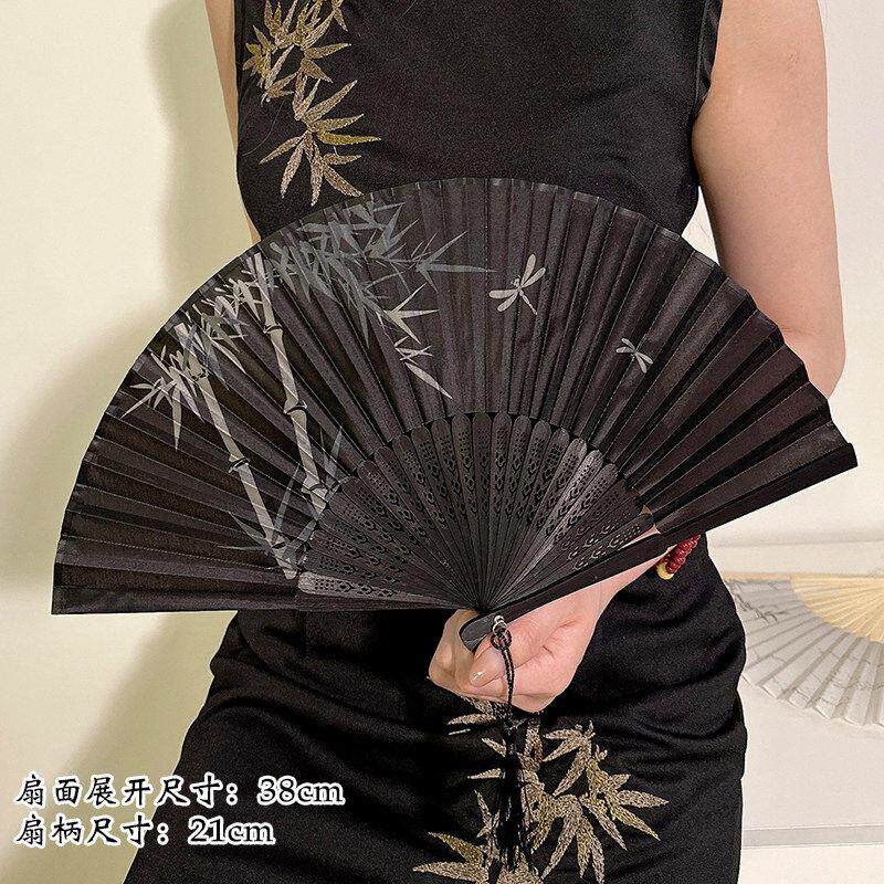 古风扇子折扇中国风汉服女旗袍舞蹈跳舞随身折叠小扇可携式新款