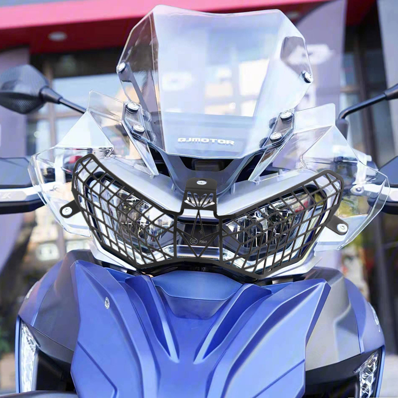 适用钱江骁7改装配件大灯罩水箱网保护 刹车油壶上泵盖水箱散热