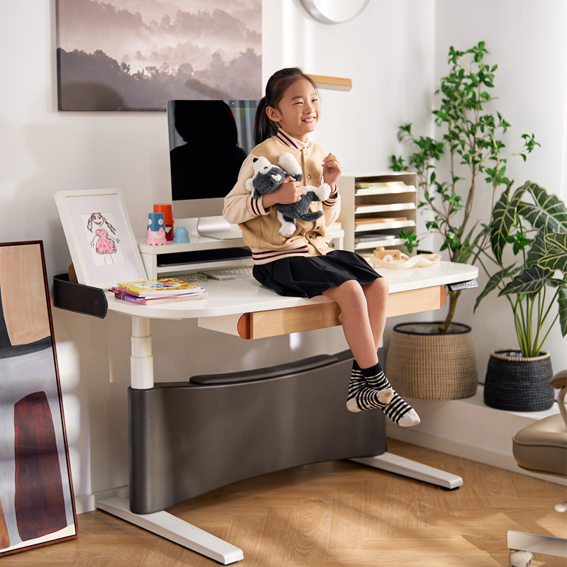吱物吱物chill松弛电动升降桌智能电竞电脑桌书桌高级站立翘脚