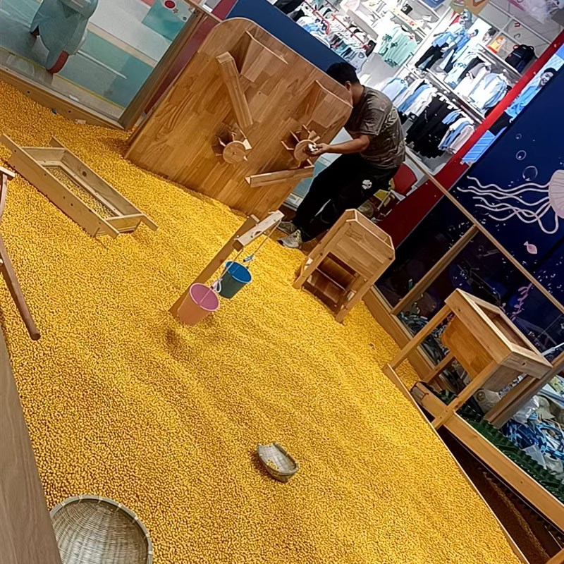 儿童室内仿真打谷农场沙池围栏萌宠乐园亲子赶海乐园游乐场设备