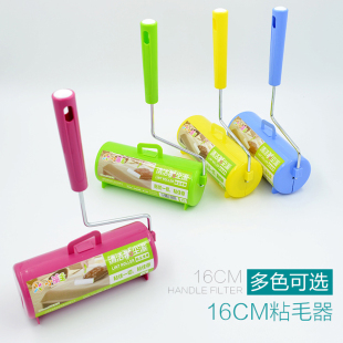 小萌主家居粘尘纸粘毛器粘毛滚筒16cm斜可撕式衣物沾除尘纸除毛刷