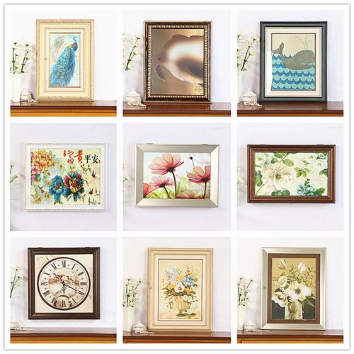 孤品-欧式复古电表箱遮挡装饰画客厅玄关走廊壁画样板间墙面挂画