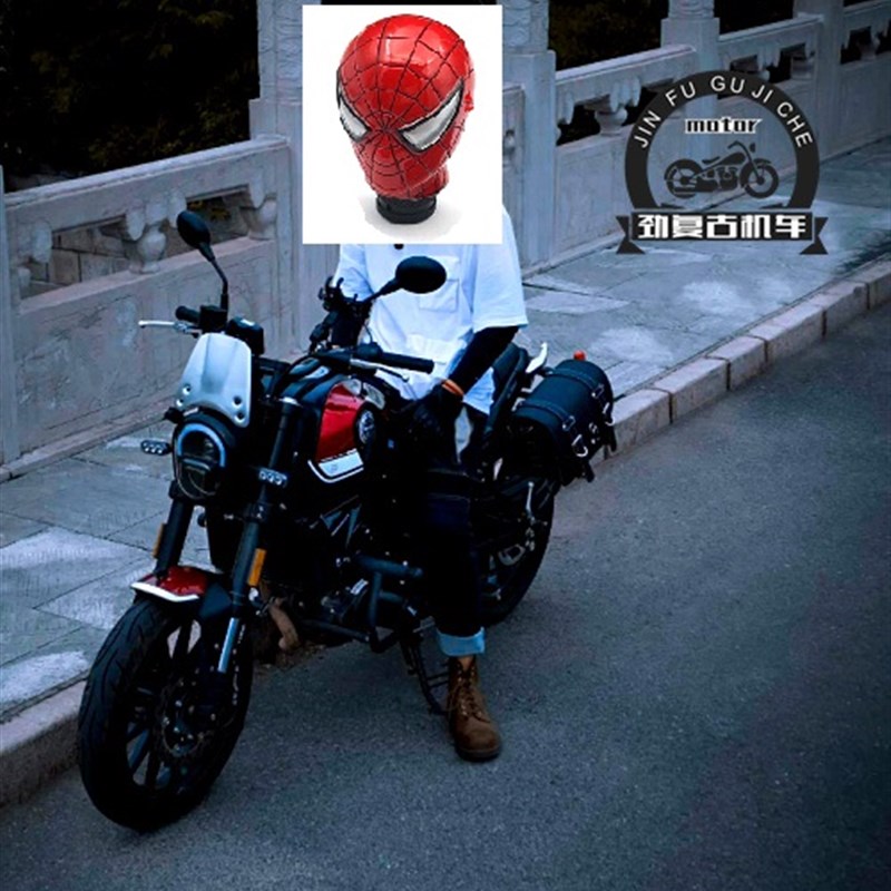 适用于贝纳利幼狮0改装铝合金前风挡 复古大灯网 BJ0改装挡风