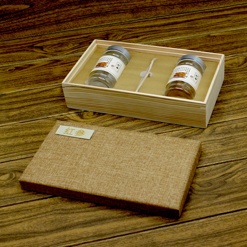 红参高丽参包装盒礼品盒高档150克-250克 1斤装空盒定制药材盒子