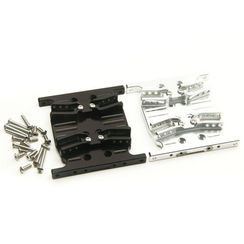 1/10攀爬车 Axial SCX10 金属波箱固定座 拉杆底座 分动箱底板