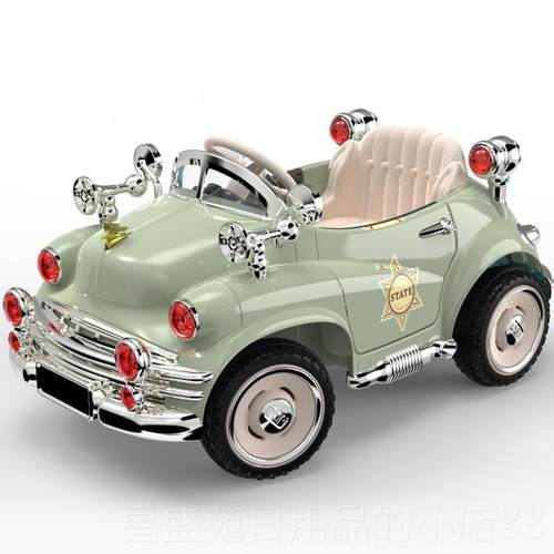 高档高遥端儿童电动车四轮控汽车玩具宝车可坐人老爷车女男小孩宝