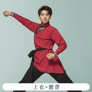 高档蒙古舞蹈服装 少民族艺考草原服舞骑马数表演 成人男演出舞新款