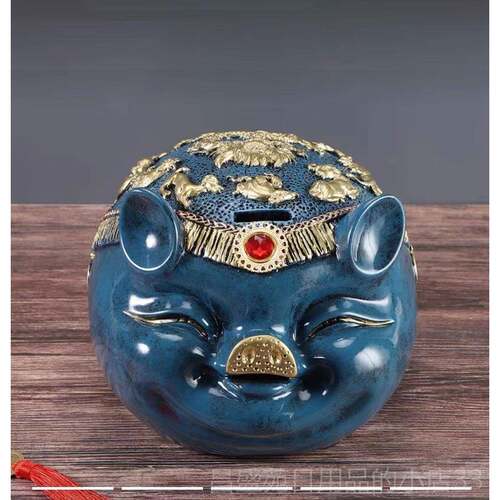 高档超大号意可爱猪钱存筒家创摆饰创意生日礼物成人儿居童零钱存