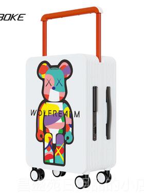 高档白色行李20寸登机箱女2箱02新款24寸高密级码男中置宽拉杆旅5