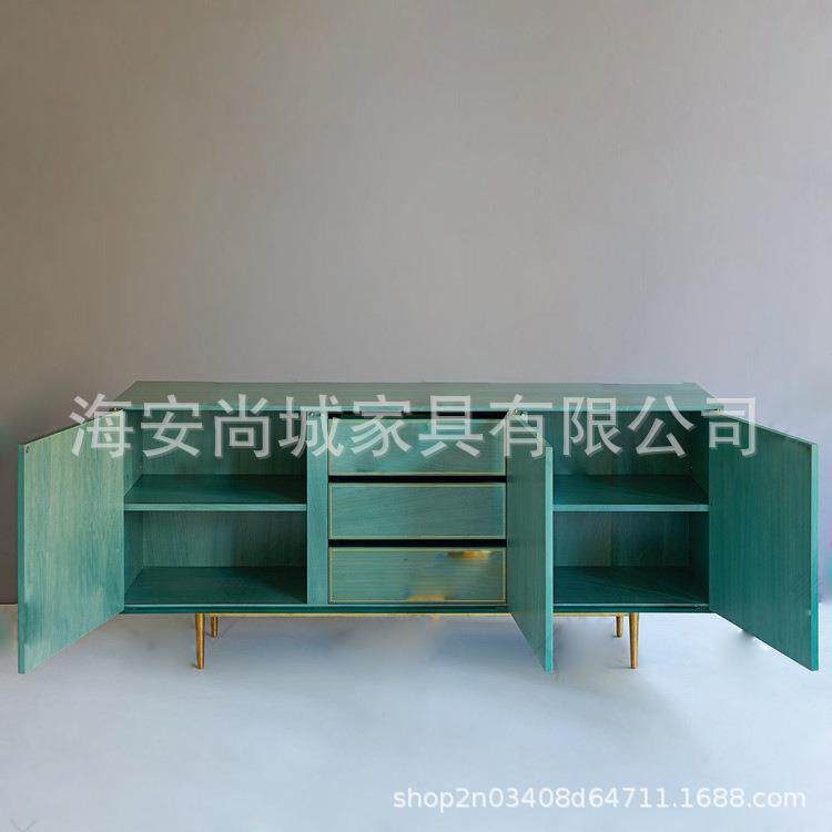 美式实木电视柜欧式简约新古典玄关装饰柜后现代客厅装饰柜餐边柜