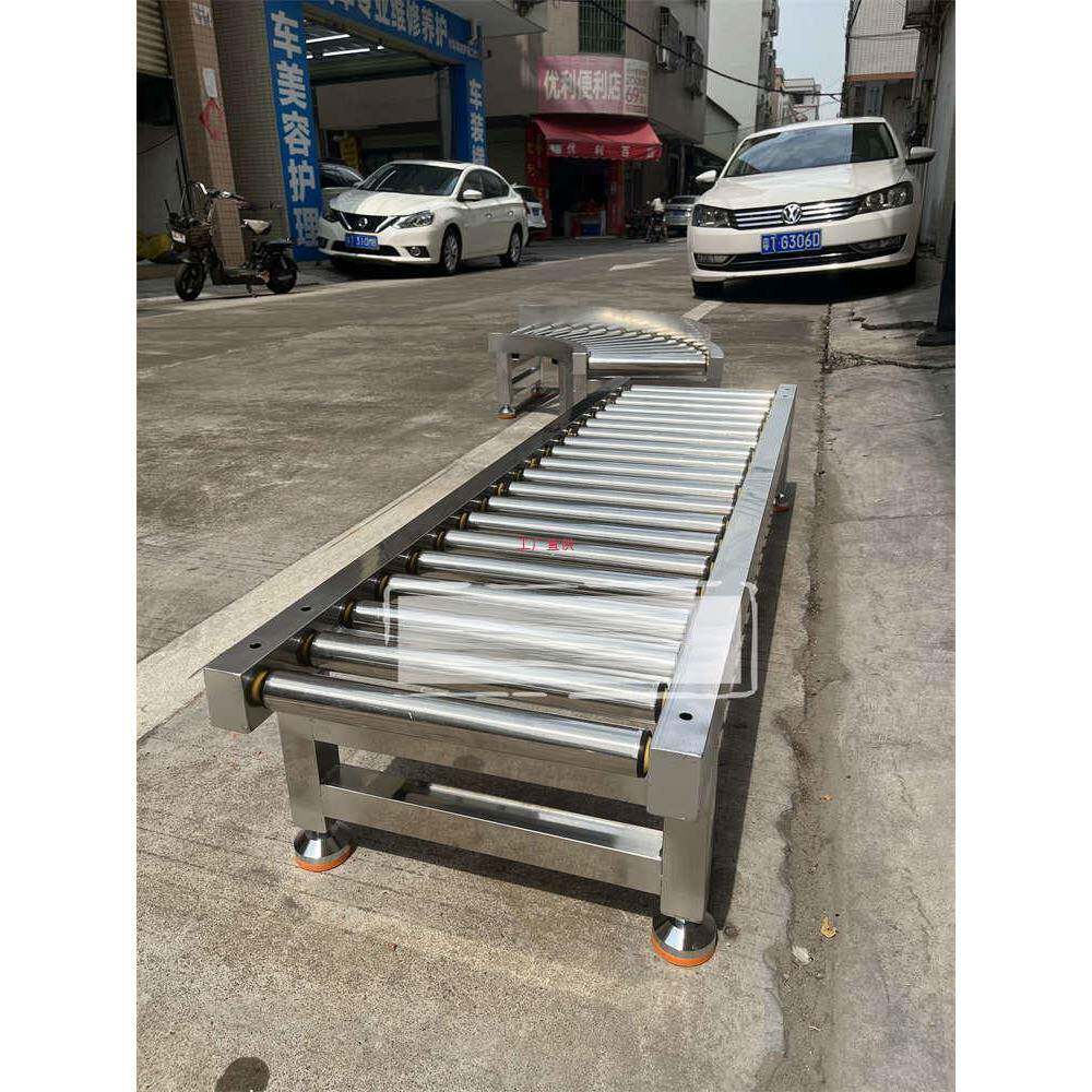 卸货滑梯饮料啤酒冻品搬运工具无动力滚筒输送机滑道卸货滑轮