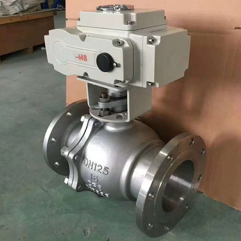 304不锈钢电动法兰球阀DN65/24V