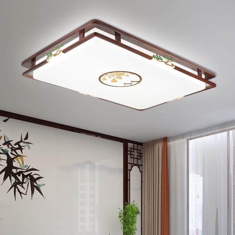 新中式全铜实木吸顶灯客厅灯中国风简约餐厅书房灯2023年新款2031,家装灯饰光源,客厅吸顶灯,淘宝优惠券,粉丝福利购,淘宝优惠卷