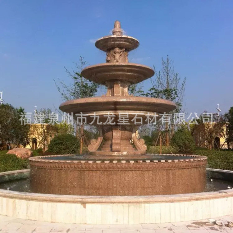 大型户外庭院石雕喷泉流水摆件