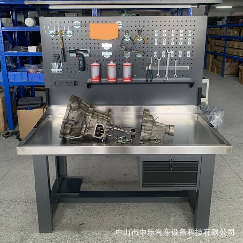 汽修发动机变速箱重型防静电工作台不锈钢实验室车间操作检验桌子