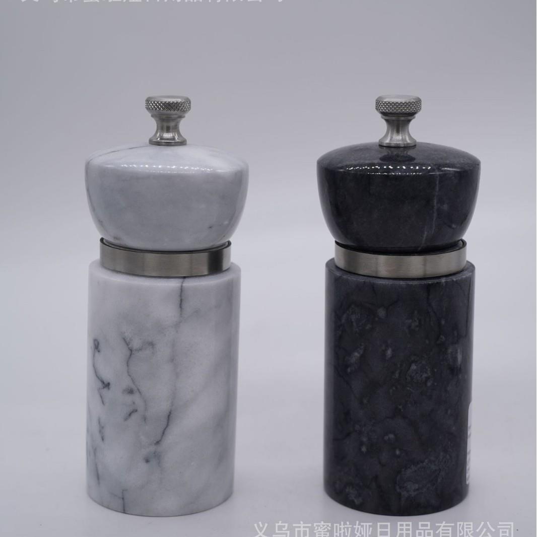 x现货陶瓷胡椒研磨器黑胡椒粒研磨瓶家用手动磨胡椒粉调味研磨瓶