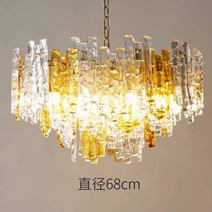 轻奢创意后现代奢华意大利艺术冰条冰柱玻璃吊灯客厅餐厅卧室灯具
