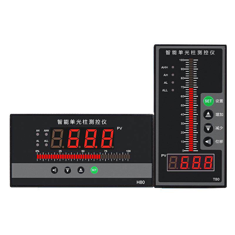 智能高精度数显表温度控制器数字压力显示调节仪LED单光柱测控仪