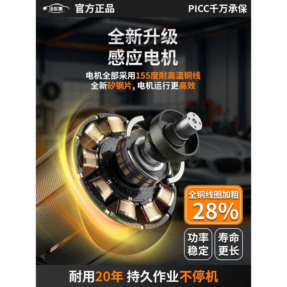 洁狮商用大功率压20jcs-03BGV超高车清洗机曲轴洗车店专用壁2挂卷