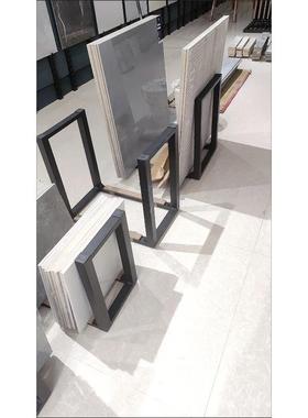 整理新款瓷砖瓷片收纳展示架U型立式300600大理石样品8001200展架