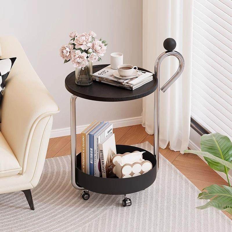 中古风沙发边几带轮轻奢感客厅小茶几可移动小推车置物架边柜,基础建材,脚轮/万向轮,淘宝优惠券,粉丝福利购,淘宝优惠卷