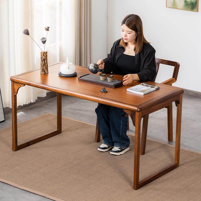 8V阳台茶桌椅组合实木家用茶台新中式客厅茶几现代简约小户型泡茶