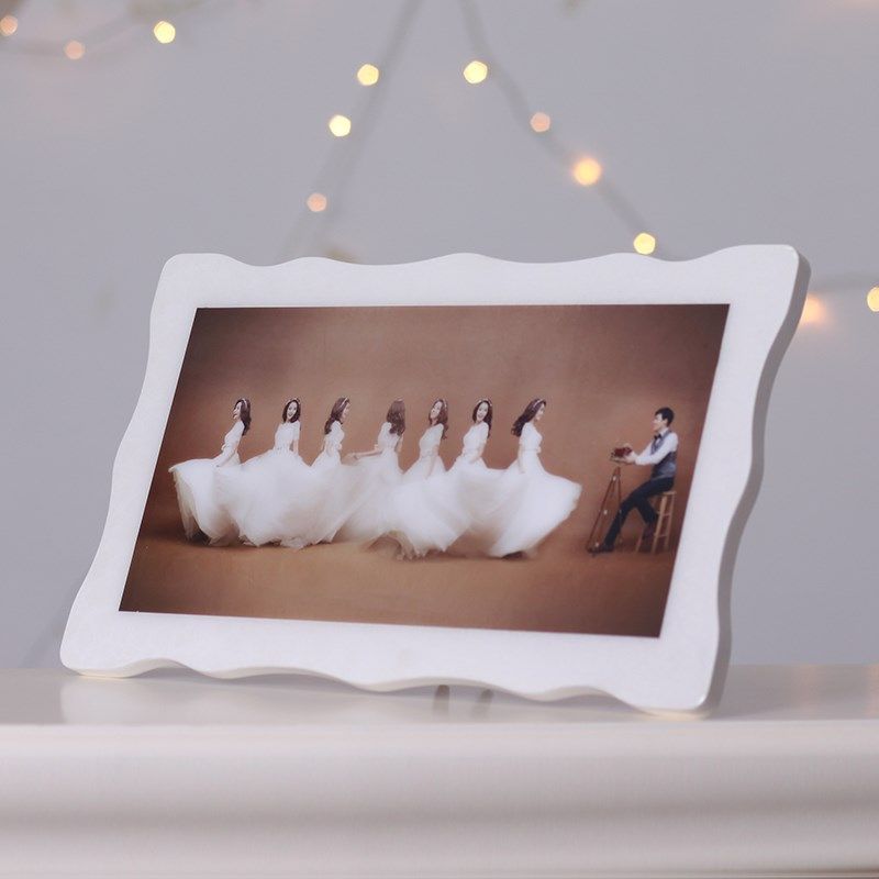烤瓷大韩水晶照片相框摆台制作联动组合拼图婚纱照儿童写真定制