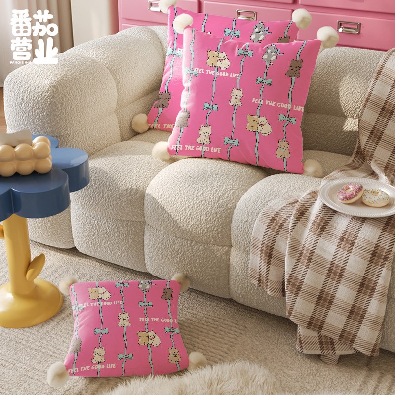 可爱家用抱枕客厅沙发靠垫床头飘窗创意摆件办公室午睡靠枕靠背垫