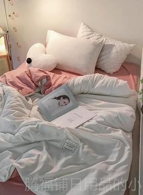 正品cc潮流踪绿花边四件套被套床笠款1.8三件e套舍学生宿床单人1