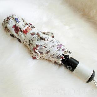 正品 雨自动雨伞泰熊伞迪清新雨伞折叠晴两用小全胶防晒创意韩国太