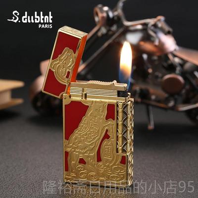 高档Sdubtn法都柏特充气高档朗声打火国t机纯.黄铜精品羊24K镀金