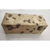 高档蓝背景银小龙10件玉镯盒黄金和白珠宝银色收集便携S式 箱包制