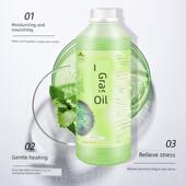 高档艾草全身按摩加热刮痧精油美0油容院大瓶清经络开背推背油100