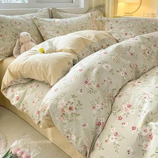 100全棉纯棉被套单件床单个单人床笠被罩150x200x230褥子套被单4