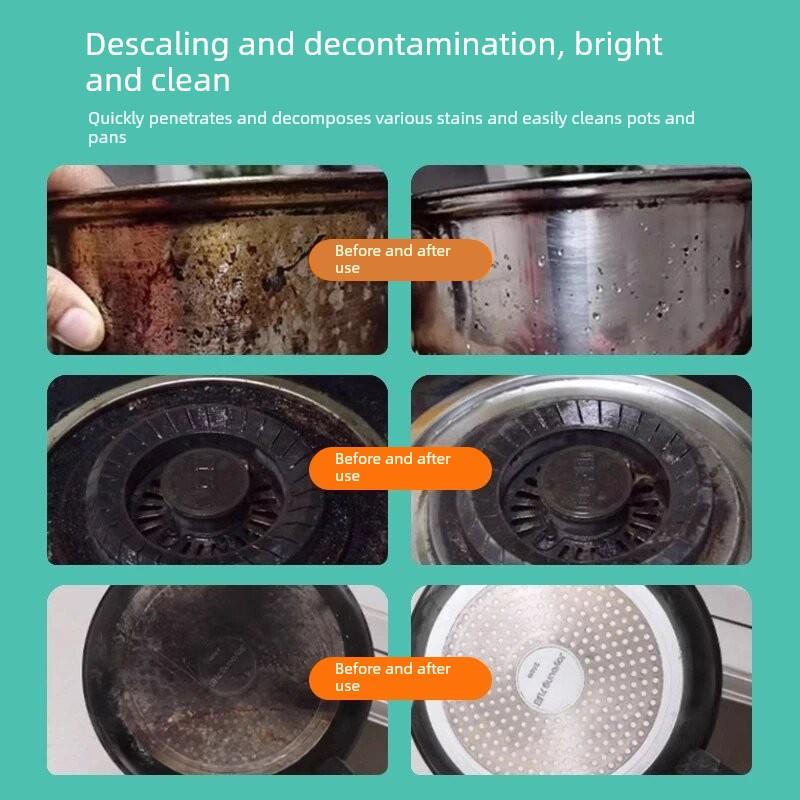 莱克多锅底黑垢海藻泥元禾居家用品不锈钢去重油污除黑泥膜清洁剂